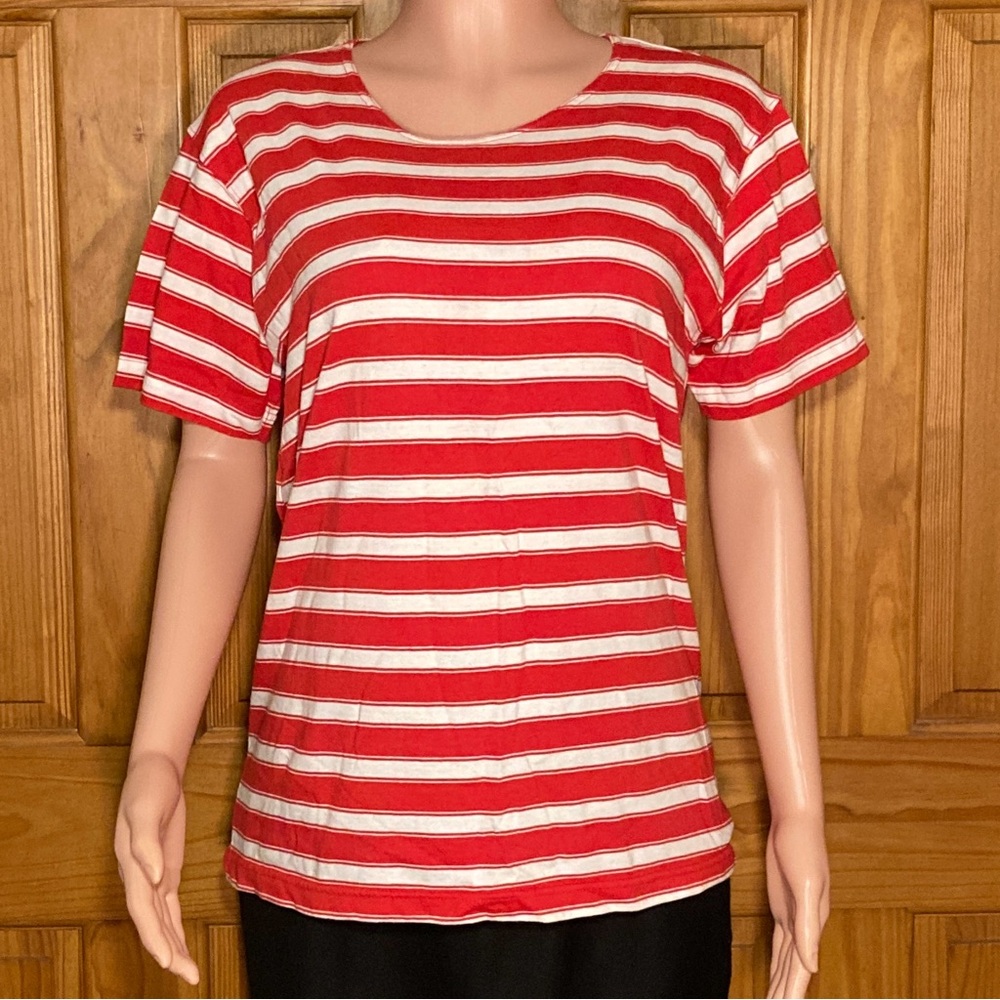 NWOT Vintage 80s 90s American Weekend Top Short Sleeve Red Size M Medium